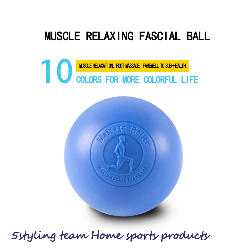 Bola de masaje de rehabilitación de silicona de venta directa del fabricante, estiramiento de yoga, masaje físico, músculo de bola única, bola fascial plantar relajante